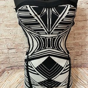 Medium - Black and White Mini cocktail dress